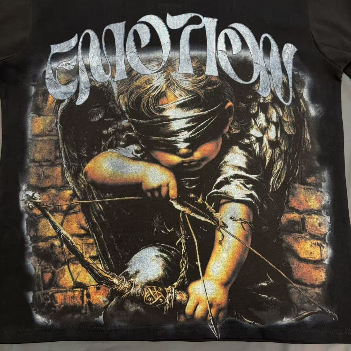 Mixed Emotions Child Metallic Wordmark Graphic T-Shirt
